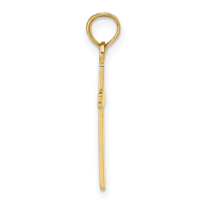 14k Polished Cross Pendant