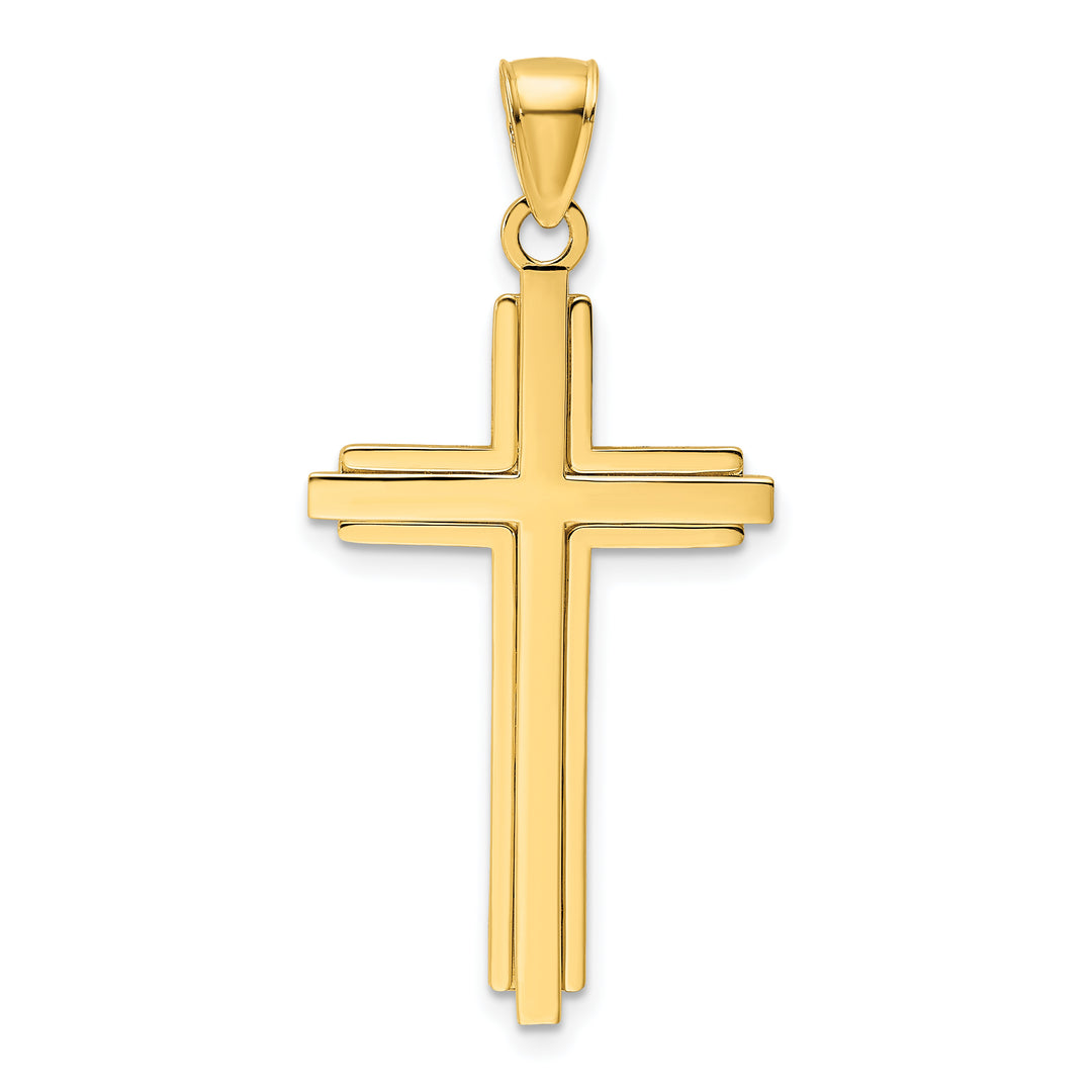 14K Polished Cross Pendant