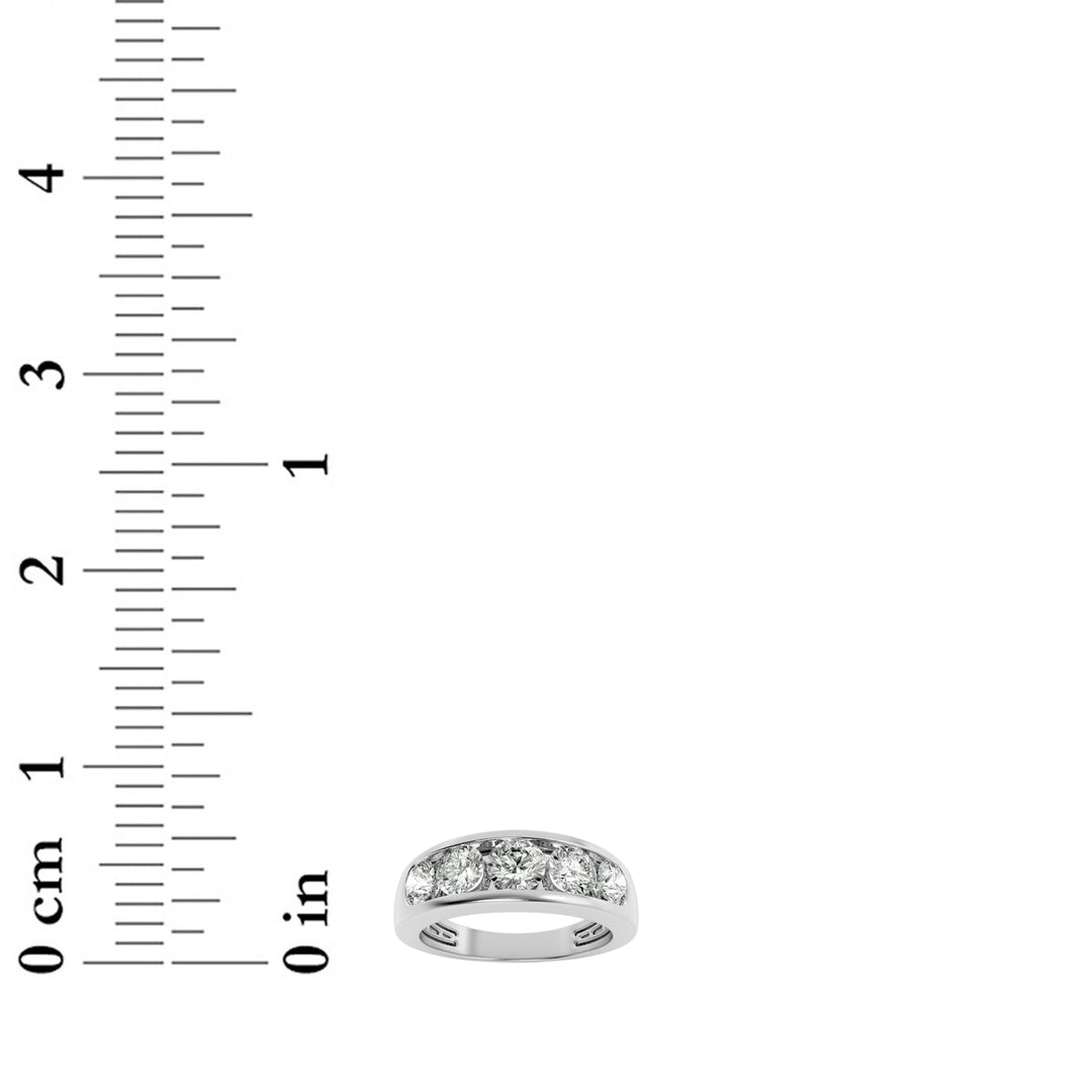 2Cttw Round Shaped Lab Grown Diamond (F/VS) Mens Ring in 14K Gold