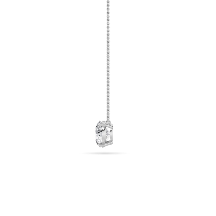 0.25Cttw Round Shaped Lab Grown Diamond (G/VS) Solitaire Necklace in 14K Gold