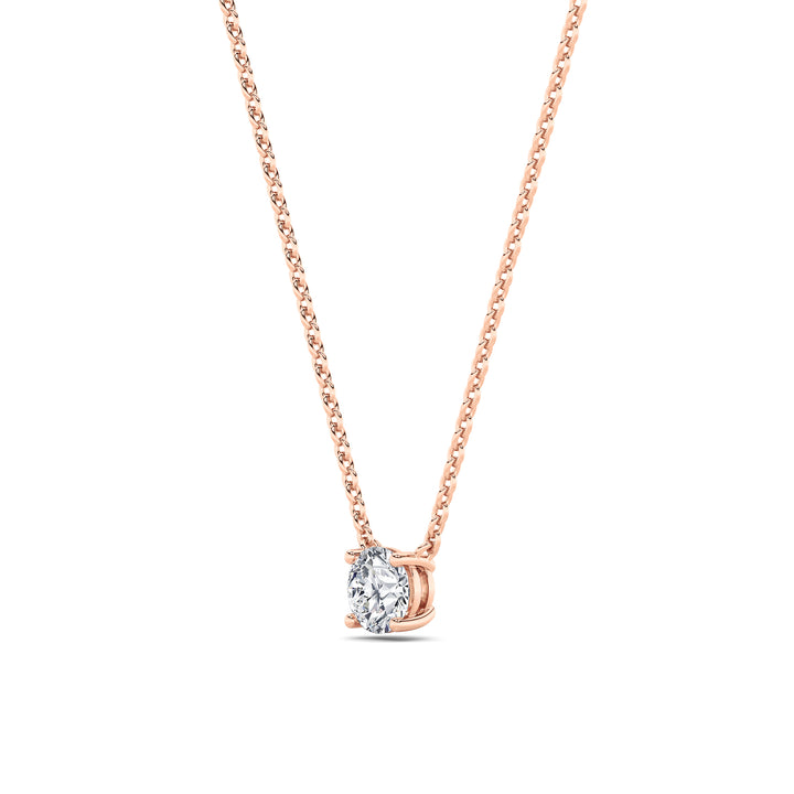 1.5Cttw Round Shaped Lab Grown Diamond (F/VS)  Necklace in 14K Gold