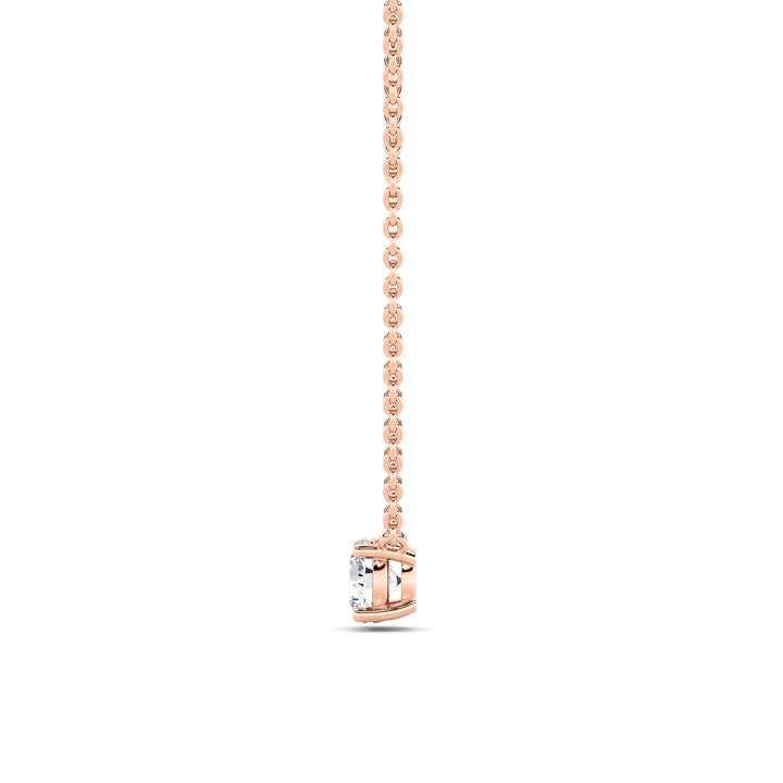 1.5Cttw Round Shaped Lab Grown Diamond (F/VS)  Necklace in 14K Gold