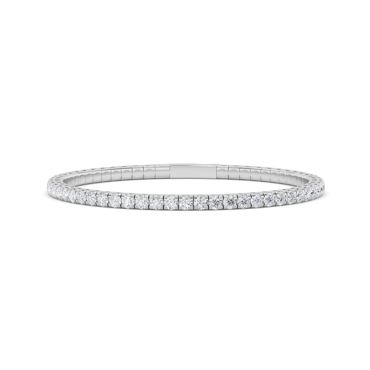5.5Cttw Round Shaped Lab Grown Diamond (GVS)  Bracelet in 14K Gold