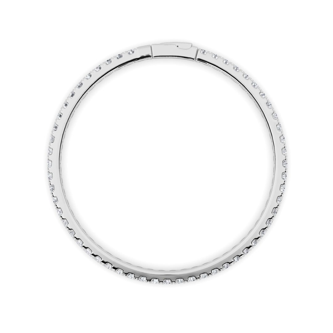 5.5Cttw Round Shaped Lab Grown Diamond (GVS)  Bracelet in 14K Gold