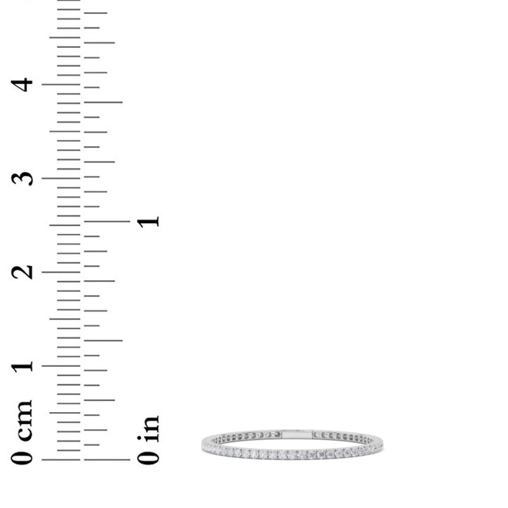 5.5Cttw Round Shaped Lab Grown Diamond (GVS)  Bracelet in 14K Gold