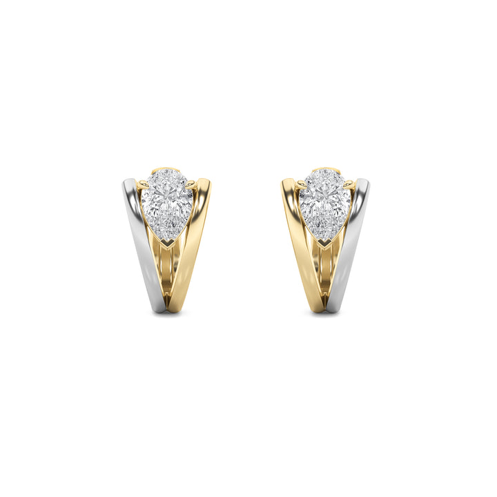 1.5CTW Pear Shaped Lab Grown Diamond (F/VS) Fashion Earrings in 14K Gold