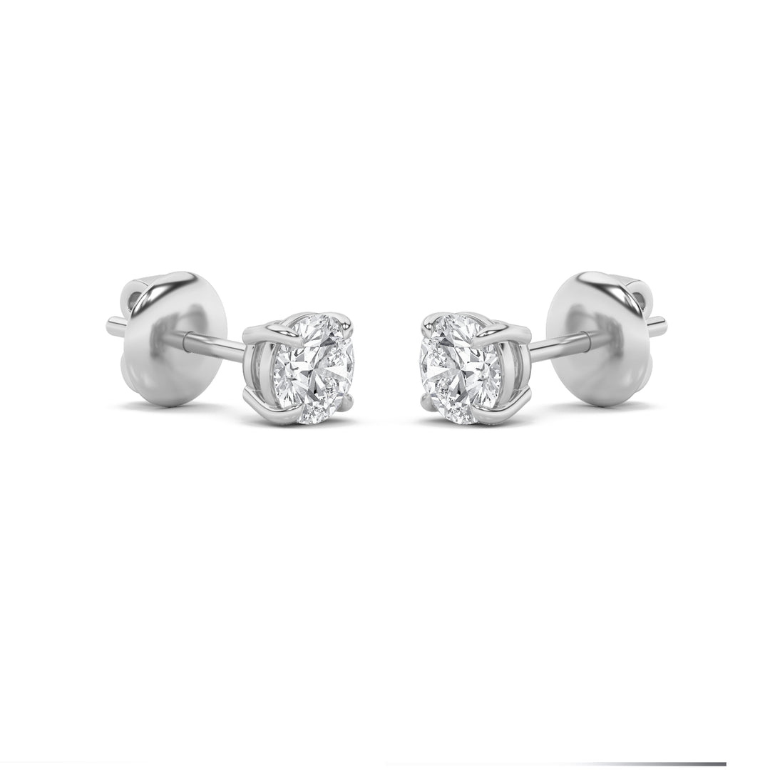 0.25Cttw Round Shaped Lab Grown Diamond (F/VS) Stud Earrings in 14K Gold
