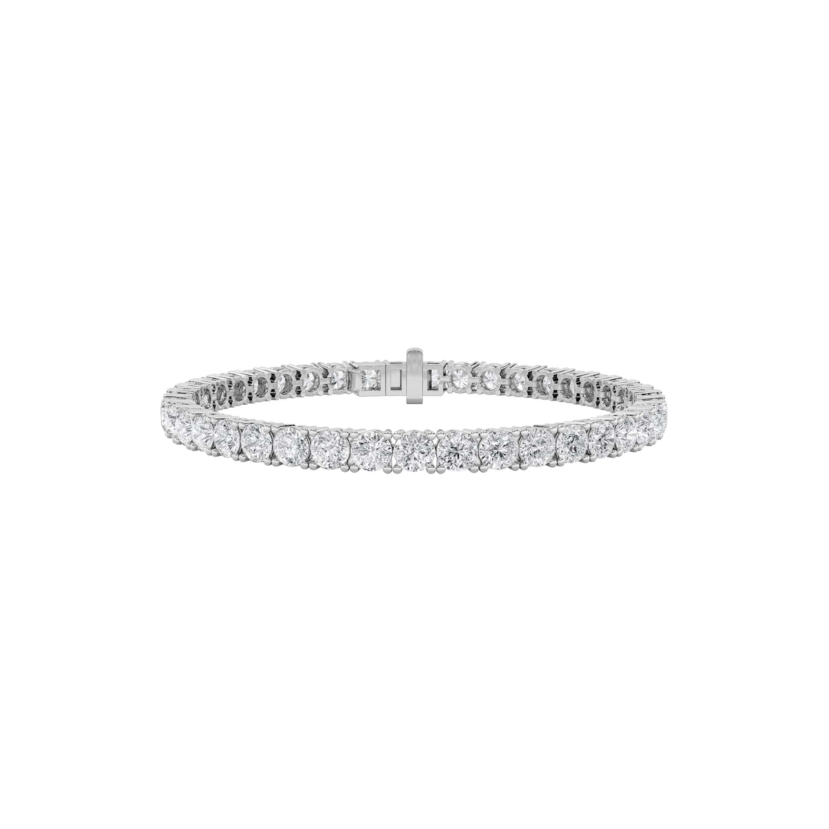 14Cttw Round Shaped Lab Grown Diamond (F/VS) Classic Tennis Bracelet in 14K Gold