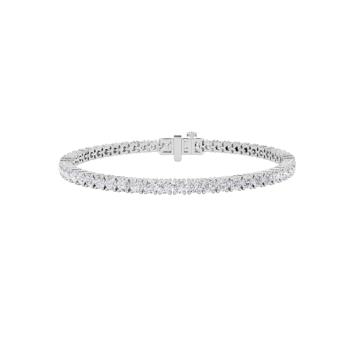 8Cttw Round Shaped Lab Grown Diamond (G/VS) Tennis Bracelet in 14K Gold