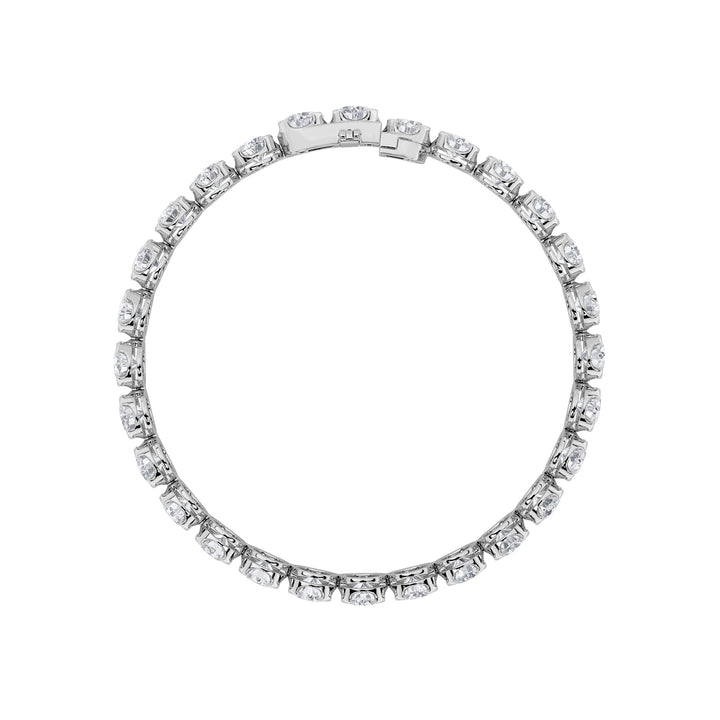 5Cttw Round Shaped Lab Grown Diamond (F/VS) Tennis Bracelet in 14K Gold