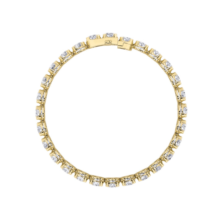 7Cttw Round Shaped Lab Grown Diamond (F/VS)  Bracelet in 14K Gold