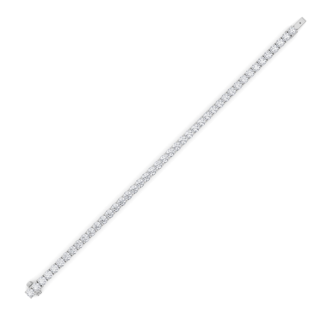 9.5Cttw Round Shaped Lab Grown Diamond (F/VS) Bracelet in 14K Gold