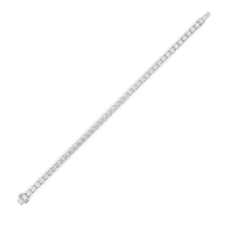 9.5Cttw Round Shaped Lab Grown Diamond (F/VS) Bracelet in 14K Gold