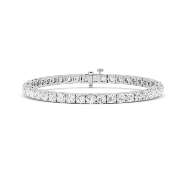 10.25Cttw Round Shaped Lab Grown Diamond (F/VS) Bracelet in 14K Gold