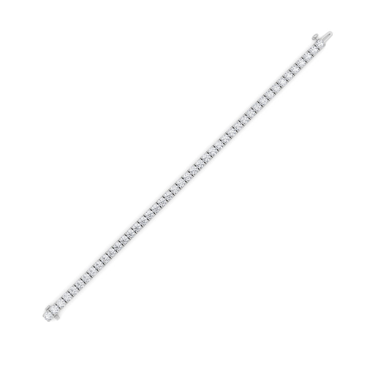10.25Cttw Round Shaped Lab Grown Diamond (F/VS) Bracelet in 14K Gold