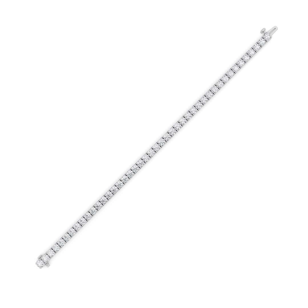 8Cttw Round Shaped Lab Grown Diamond (F/VS) Bracelet in 14K Gold