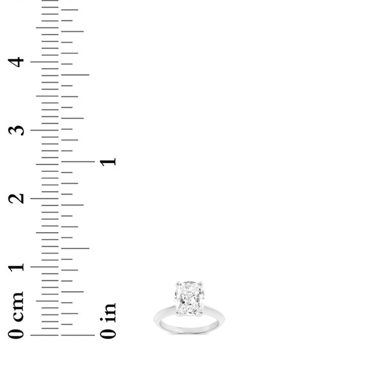 1.5Cttw Elongated Cushion Shaped Lab Grown Diamond (F/VS) Knife Edge Shank Solitaire Engagement Ring in 14K Gold