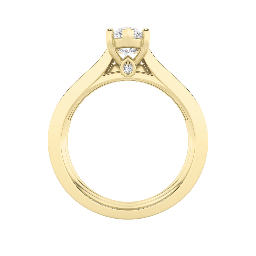 2Cttw Marquise Shaped Lab Grown Diamond (F/VS) Channel Set Bridal Engagement Ring in 14K Gold