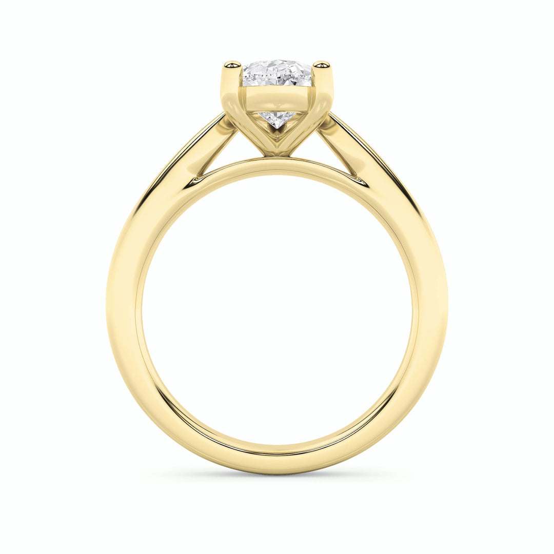 2Cttw Pear Shaped Lab Grown Diamond (F/VS) Classic Shank Solitaire Engagement Ring in 14K Gold