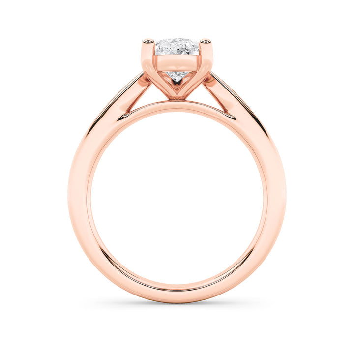 2Cttw Pear Shaped Lab Grown Diamond (F/VS) Classic Shank Solitaire Engagement Ring in 14K Gold