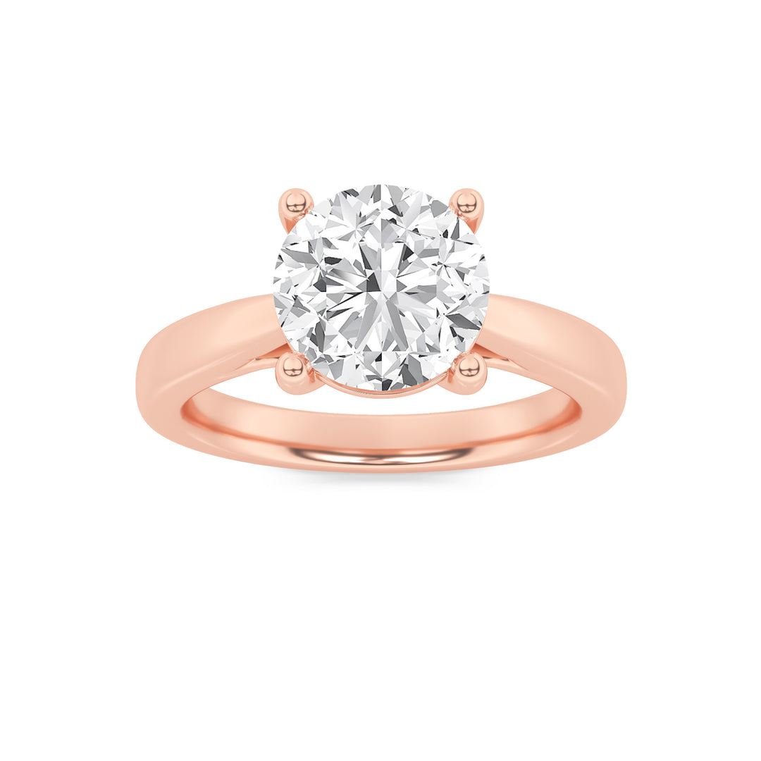 1Cttw Round Shaped Lab Grown Diamond (F/VS) Insert Jacket Ring in 14K Gold