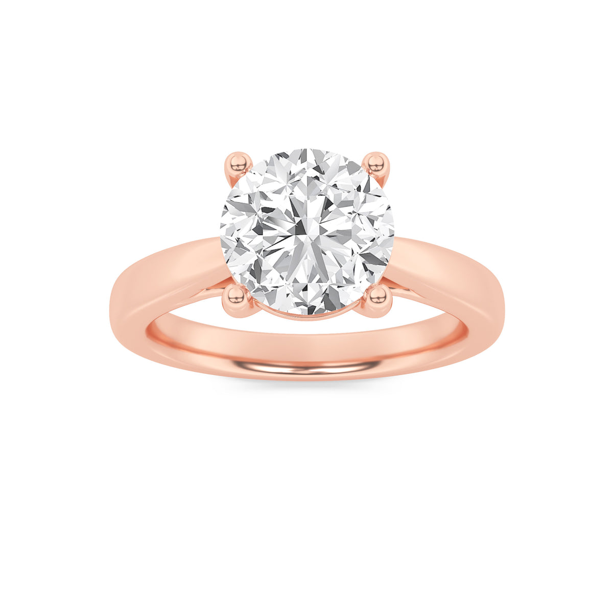 1Cttw Round Shaped Lab Grown Diamond (F/VS) Insert Jacket Ring in 14K Gold