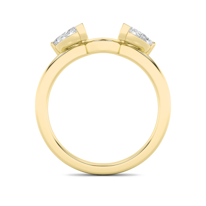 1Cttw Marquise Shaped Lab Grown Diamond (F/VS) Wrap Ring in 14K Gold