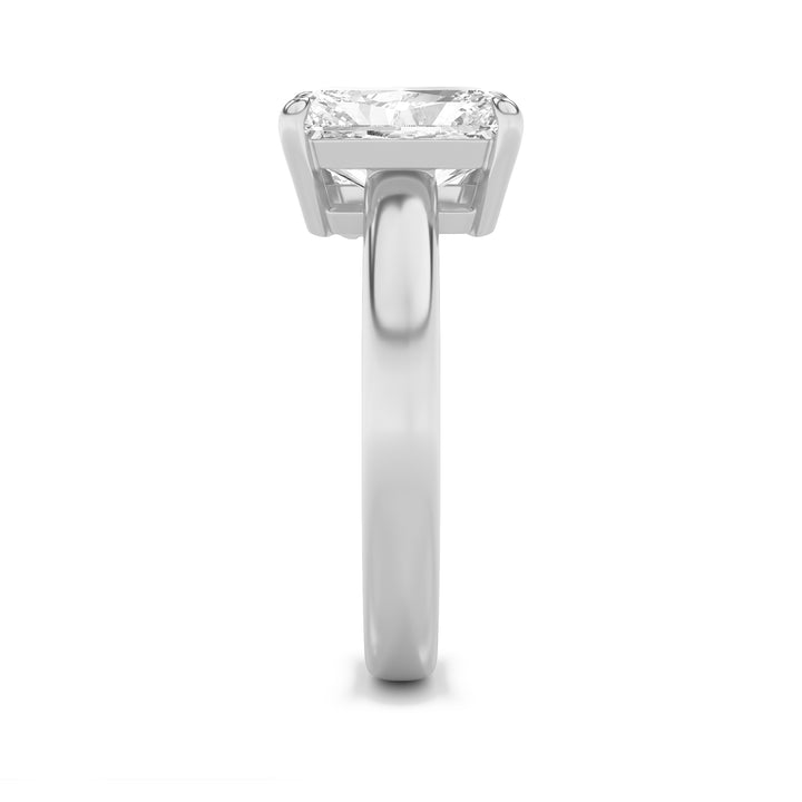 3Cttw Radiant Shaped Lab Grown Diamond (F/VS) Toiet Moi Fashiion Ring in 14K Gold