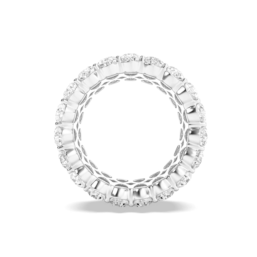 9Cttw Pear Shaped Lab Grown Diamond (F/VS) Eternity Band Ring in 14K Gold