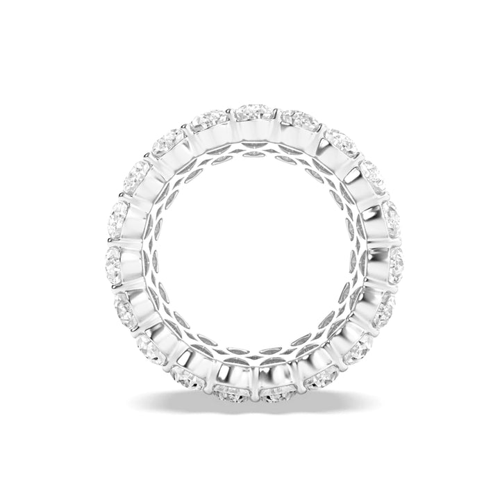 9Cttw Pear Shaped Lab Grown Diamond (F/VS) Eternity Band Ring in 14K Gold