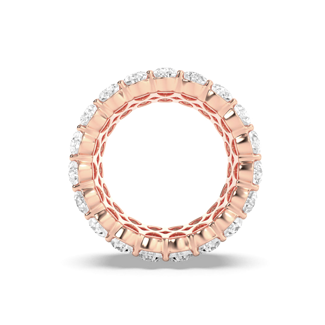 9Cttw Pear Shaped Lab Grown Diamond (F/VS) Eternity Band Ring in 14K Gold