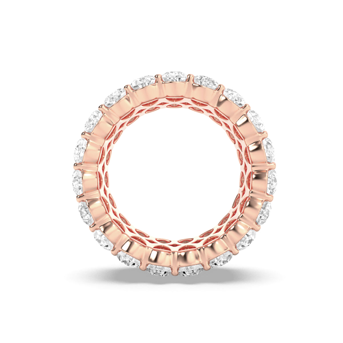 9Cttw Pear Shaped Lab Grown Diamond (F/VS) Eternity Band Ring in 14K Gold