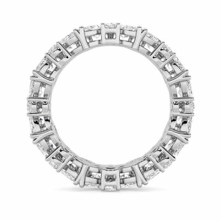 3Cttw Marquise Shaped Lab Grown Diamond (G/VS) Eternity Band Ring in 14K Gold - Size 7