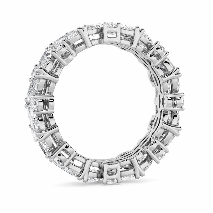 3Cttw Marquise Shaped Lab Grown Diamond (G/VS) Eternity Band Ring in 14K Gold - Size 7