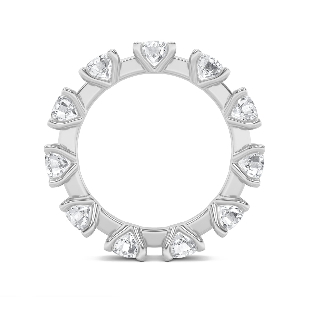 3Cttw Round Shaped Lab Grown Diamond (F/VS) Eternity Band Ring in 14K Gold - Size 7