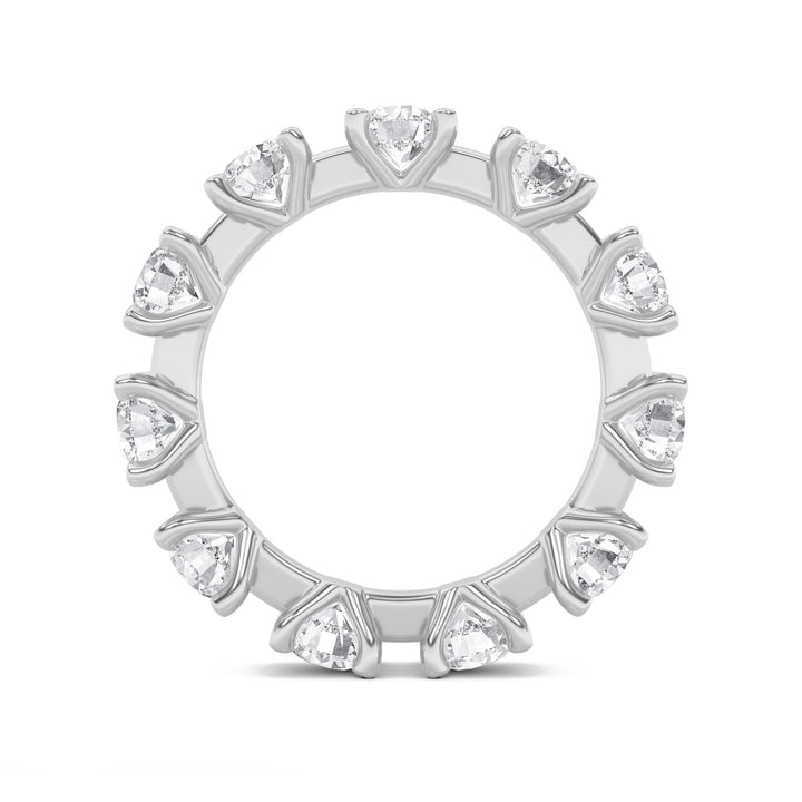 3Cttw Round Shaped Lab Grown Diamond (F/VS) Eternity Band Ring in 14K Gold - Size 7