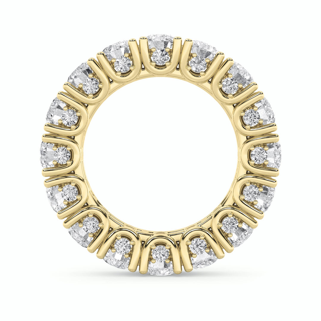 7Cttw Round Shaped Lab Grown Diamond (F/VS) Eternity Band Ring in 14K Gold