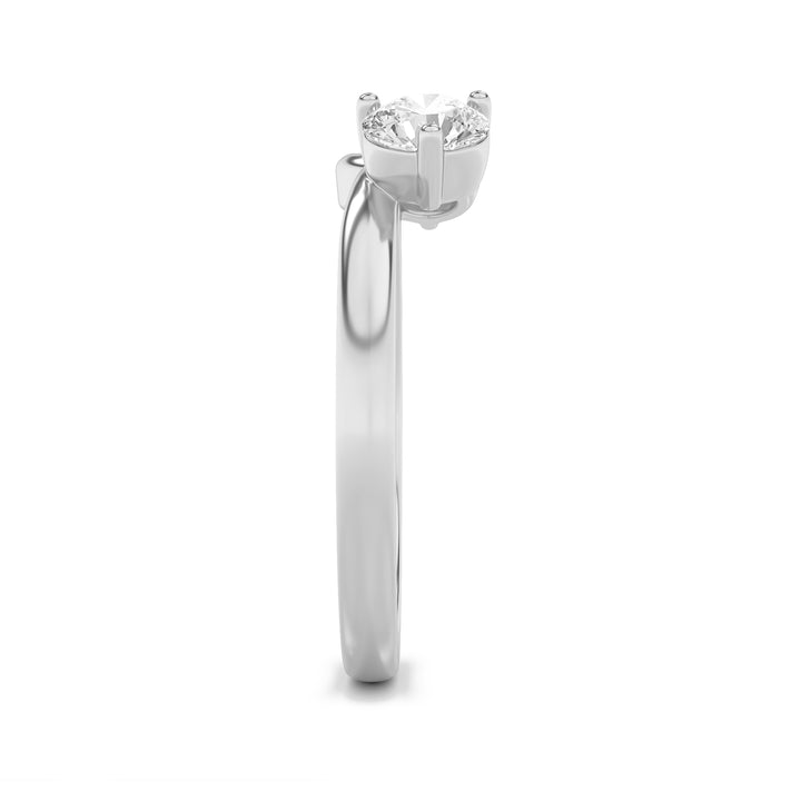 1Cttw Round Shaped Lab Grown Diamond (F/VS) Wrap Ring in 14K Gold