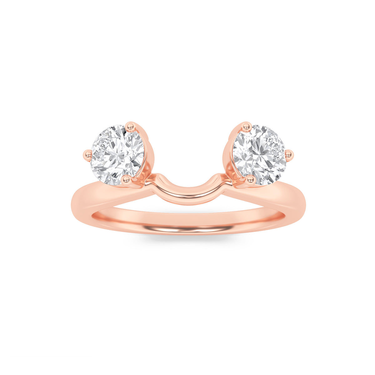 1Cttw Round Shaped Lab Grown Diamond (F/VS) Wrap Ring in 14K Gold