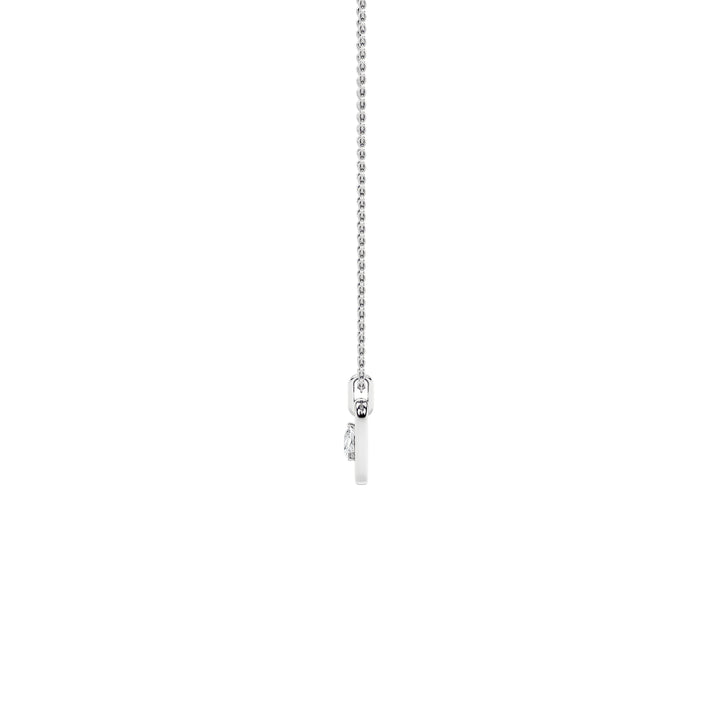 1Cttw Pear Shaped Lab Grown Diamond (F/VS) Heart Shaped Dangle Pendant in 14K Gold
