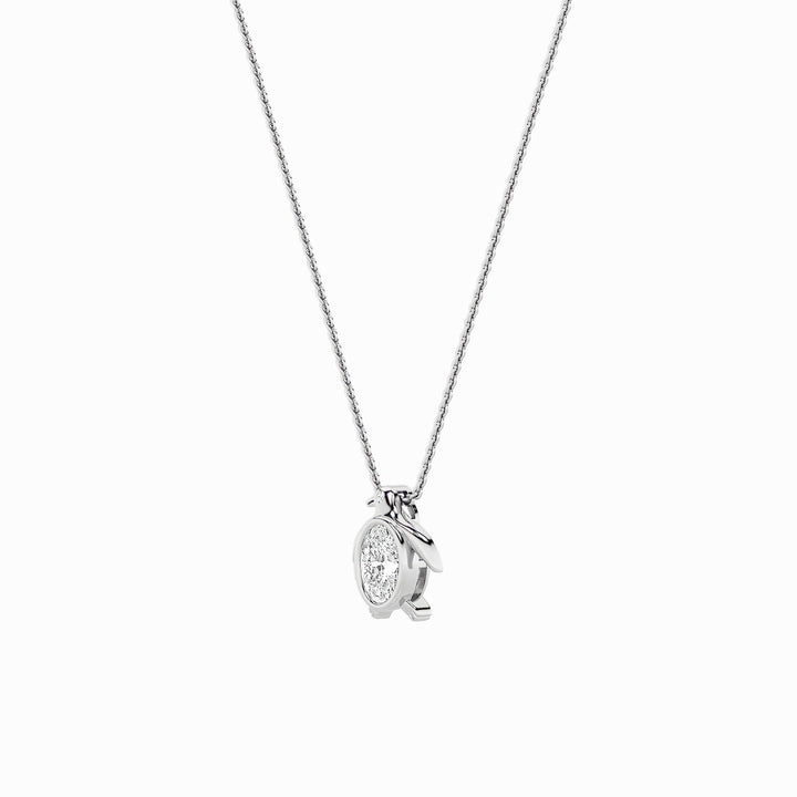 1Cttw Oval Shaped Lab Grown Diamond (F/VS)  Pendant in 14K Gold
