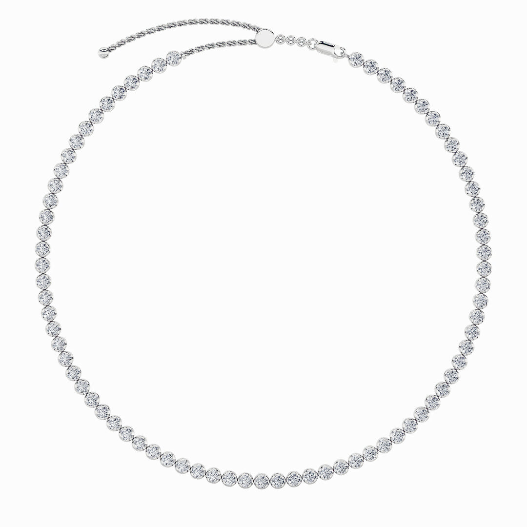 11Cttw Round Shaped Lab Grown Diamond (F/VS)  Necklace in 14K Gold