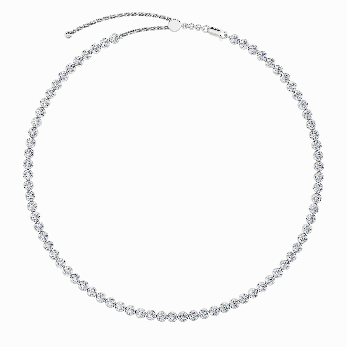 11Cttw Round Shaped Lab Grown Diamond (F/VS)  Necklace in 14K Gold