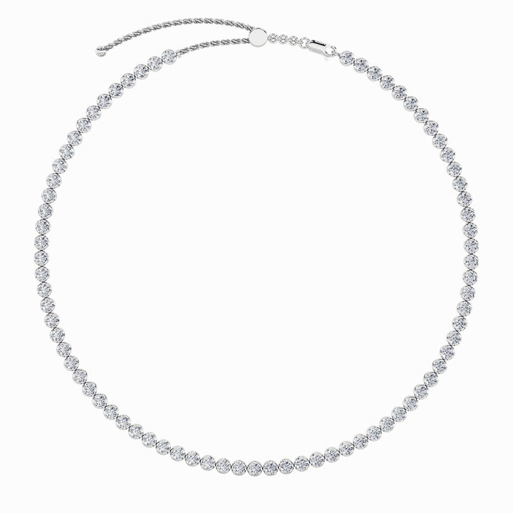 11Cttw Round Shaped Lab Grown Diamond (F/VS)  Necklace in 14K Gold
