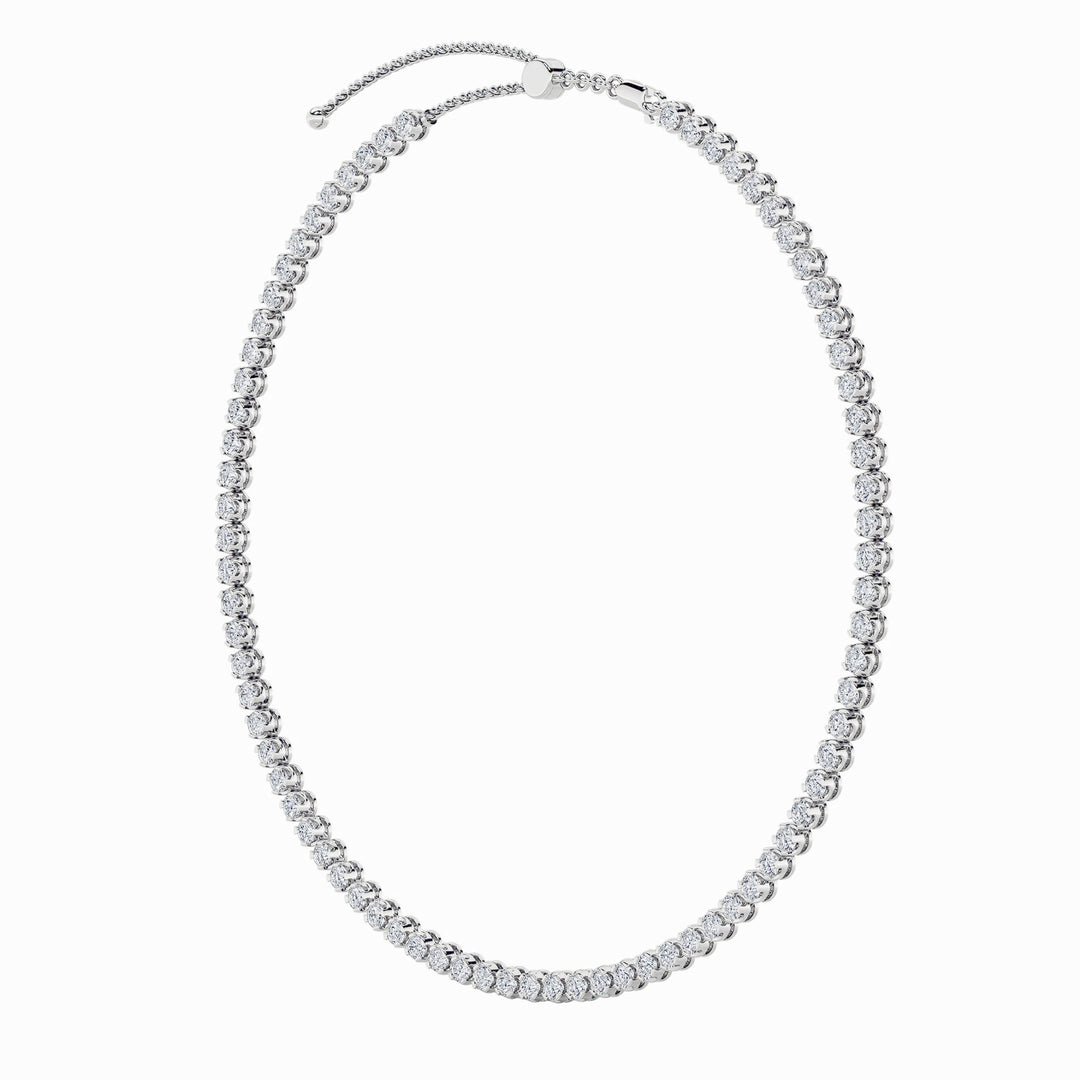 11Cttw Round Shaped Lab Grown Diamond (F/VS)  Necklace in 14K Gold