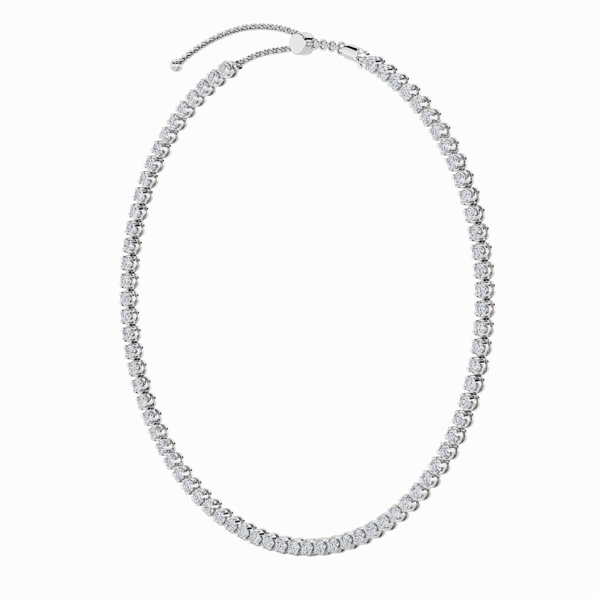 11Cttw Round Shaped Lab Grown Diamond (F/VS)  Necklace in 14K Gold