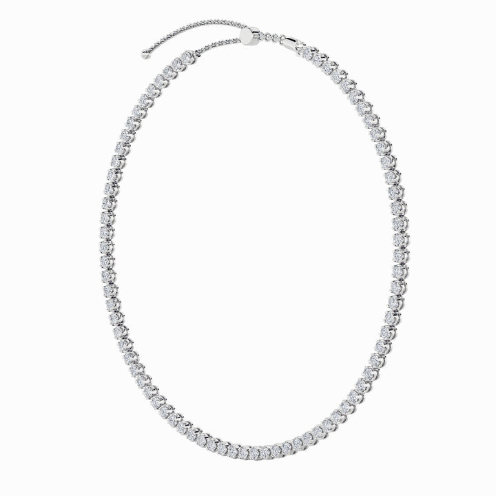 11Cttw Round Shaped Lab Grown Diamond (F/VS)  Necklace in 14K Gold