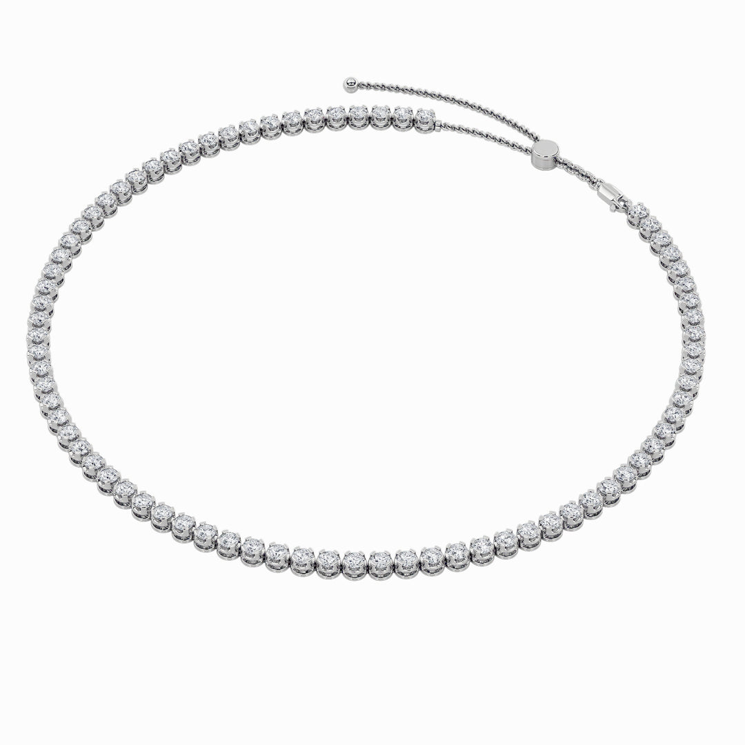 11Cttw Round Shaped Lab Grown Diamond (F/VS)  Necklace in 14K Gold