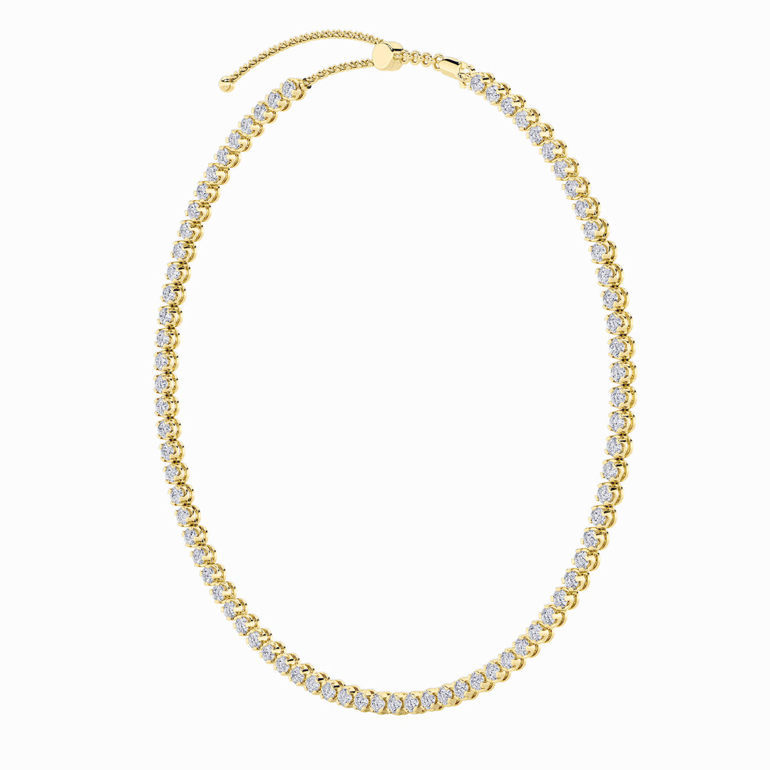 11Cttw Round Shaped Lab Grown Diamond (F/VS)  Necklace in 14K Gold