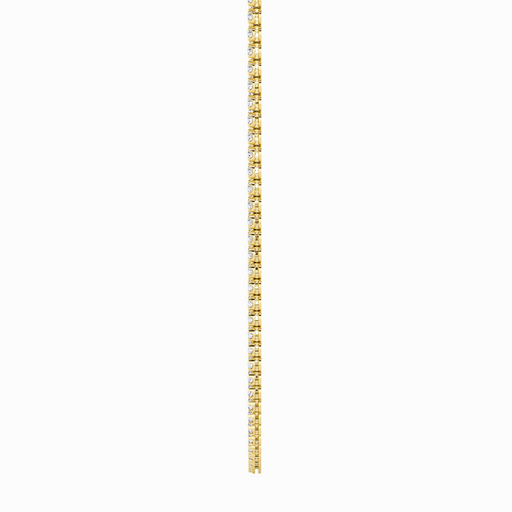 11Cttw Round Shaped Lab Grown Diamond (F/VS)  Necklace in 14K Gold